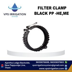 FILTER CLAMP BLACK -HE,ME