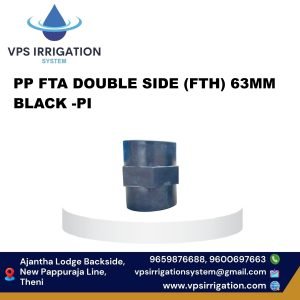 PP FTA DOUBLE SIDE (FTH) 63MM BLACK -PI