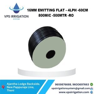 16MM EMITTING FLAT - 4LPH -60CM - 800MIC -500MTR -RO