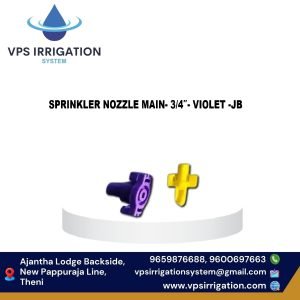 SPRINKLER NOZZLE MAIN- 3/4"- VIOLET -JB