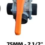 3 WAY GI-2.5"(HT-367) BUTTERFLY VALVE-ORANGE-HE