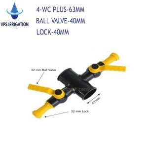 4WC PLUS 63MM /BALL VALVE 40MM/ 40MM LOCK- KS