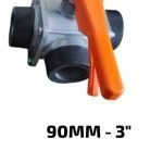 3 WAY GI-3"(HT-368) BUTTERFLY VALVE-ORANGE-HE