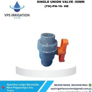 SINGLE UNION VALVE -1/5"(TH)-PN-16- HE