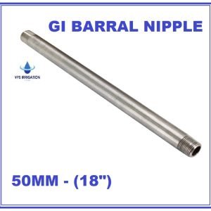 GI BARRAL NIPPLE - 50MM - 11/2 FEET -SPH