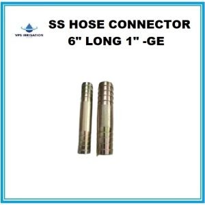 SS HOSE CONNECTOR 6" LONG 1" -GE