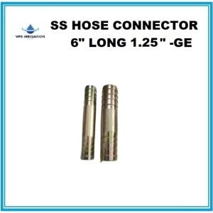 SS HOSE CONNECTOR 6" LONG 1.25" -GE