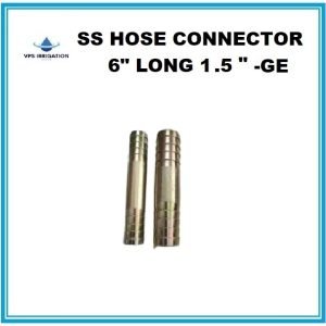 SS HOSE CONNECTOR 6" LONG 1.5"-GE