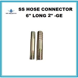 SS HOSE CONNECTOR 6" LONG 2"-GE