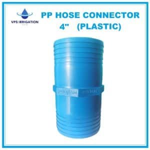 PP HOSE CONNECTOR 4" BLUE -PI