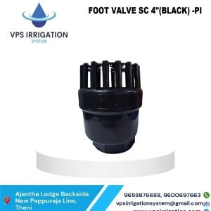 FOOT VALVE SC 4"(BLACK) -PI