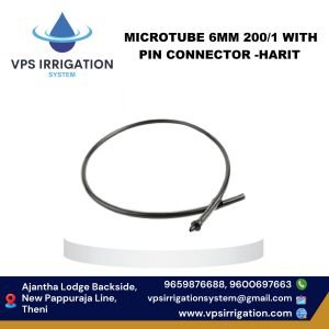 MICROTUBE 6MM 200/1 WITH PIN CONNECTOR -HARIT
