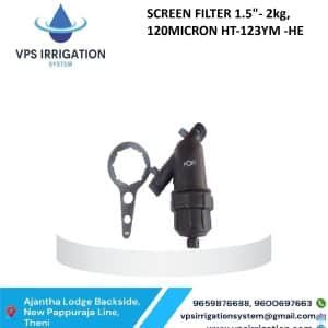 SCREEN FILTER 1.5"- 2kg, 120MICRON HT-123YM -HE