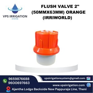 FLUSH VALVE 2" (50MMX63MM) ORANGE IRRIWORLD