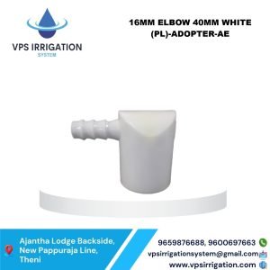 16MM ELBOW 40MM WHITE (PL)-ADOPTER-AE