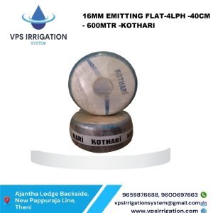 16MM EMITTING FLAT - 4LPH -40CM - 600MTR -KOTHARI