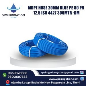 MDPE HOSE 20MM BLUE PE 80 PN 12.5 ISO 4427 300MTR -DM