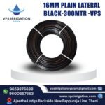 16MM PLAIN LATERAL BLACK-300MTR -VPS