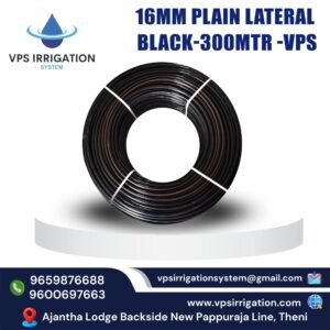 16MM PLAIN LATERAL BLACK-300MTR -VPS